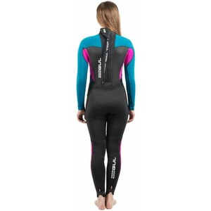 2025 Gul Junior Response 3/2mm Flatlock Back Zip Wetsuit RE1323-C1 - Jet / Teal